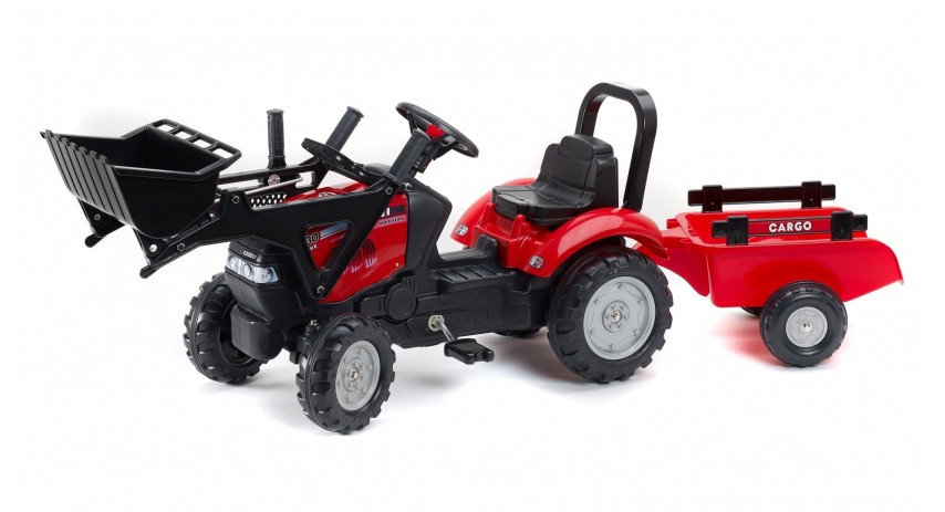 Falk Case IH Maxxum CVX 130 Pedal Tractor with Front Loader and Trailer, Ride-on +2 years FA961AM