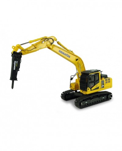 Universal Hobbies 1/50 Scale Komatsu PC210LC-11 with hammer drill Excavator Diecast Replica UH8140