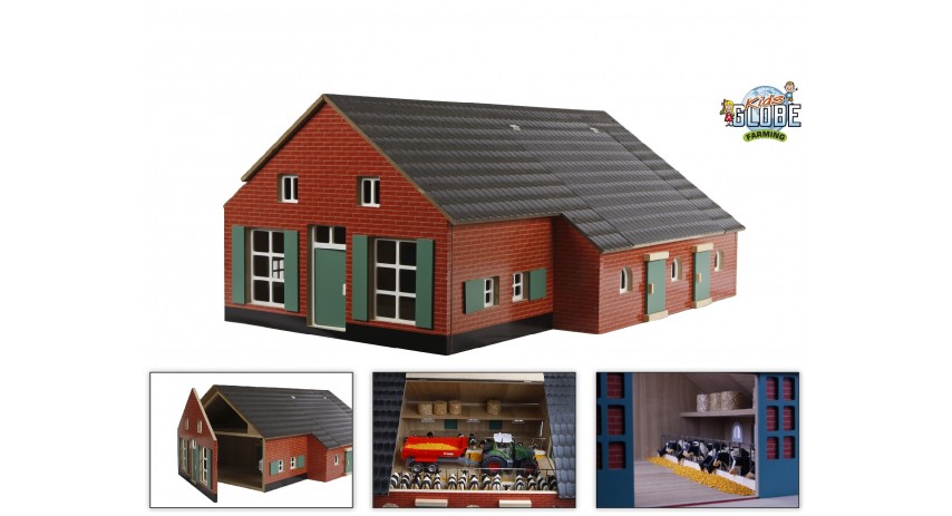 Wooden Farmhouse Toy Dollhouse