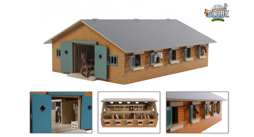 Wooden Horse Stable Toy