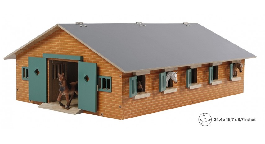 Wooden Horse Stable Toy