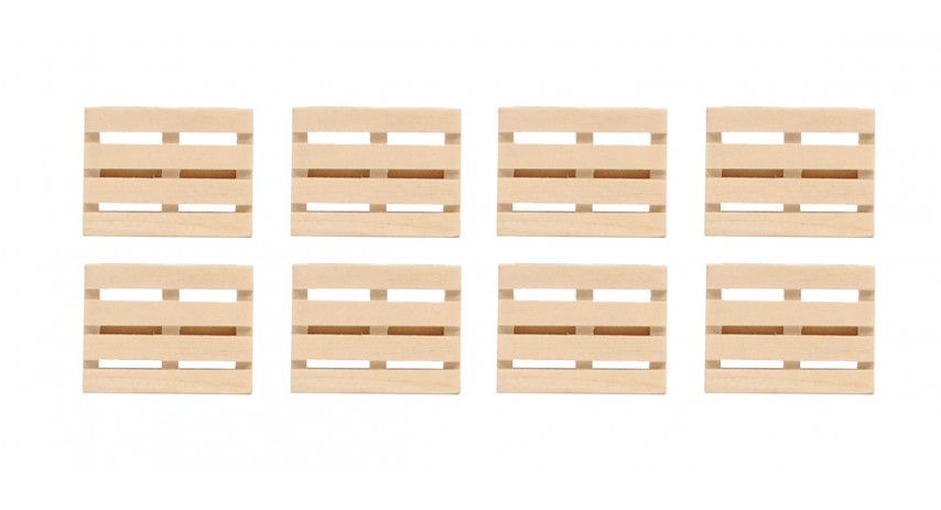 Kids Globe 1:32 Scale Pallets 8 pieces KG610761