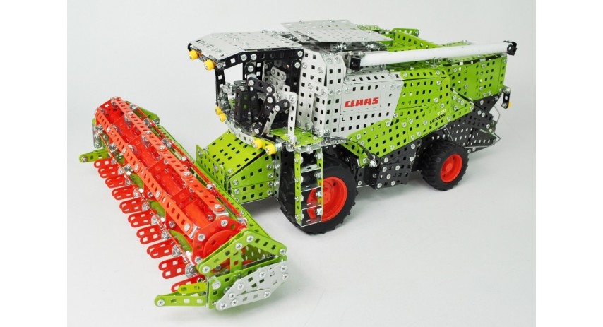 Tronico Profi Series Claas Lexion 770 Combine Harvester with Trailer and Mower - 2697 Parts - DIY Metal Kit T10059