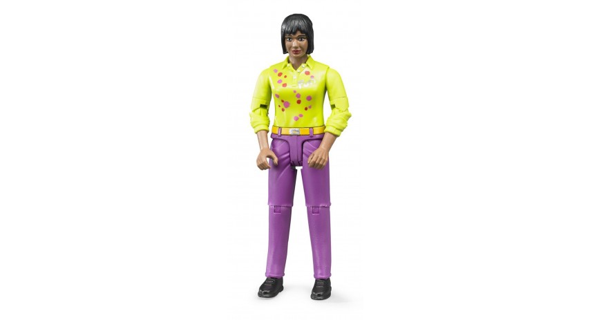 Bruder Toys 60403 Woman, medium skin, pink jeans scale 1/16