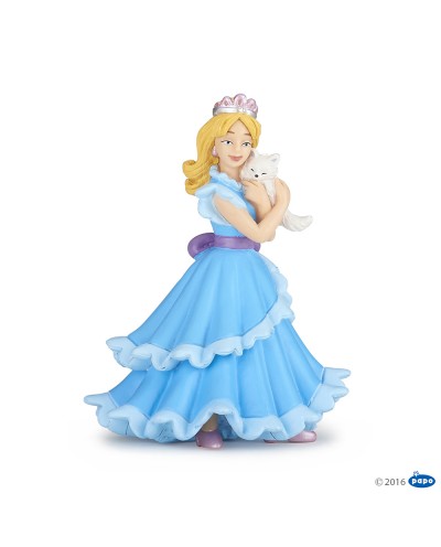 BLUE PRINCESS WITH CAT