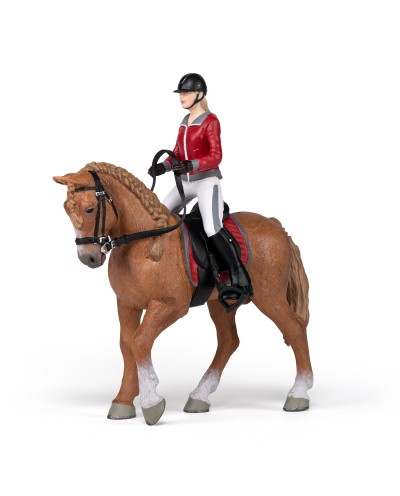 WALKING HORSE WITH RIDING GIRL