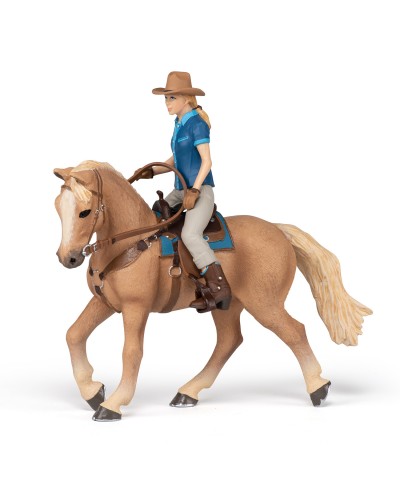 WILD WEST HORSE AND COWGIRL