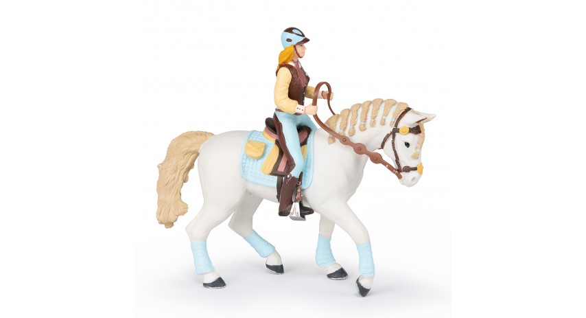 TRENDY RIDING WOMEN'S HORSE BLUE