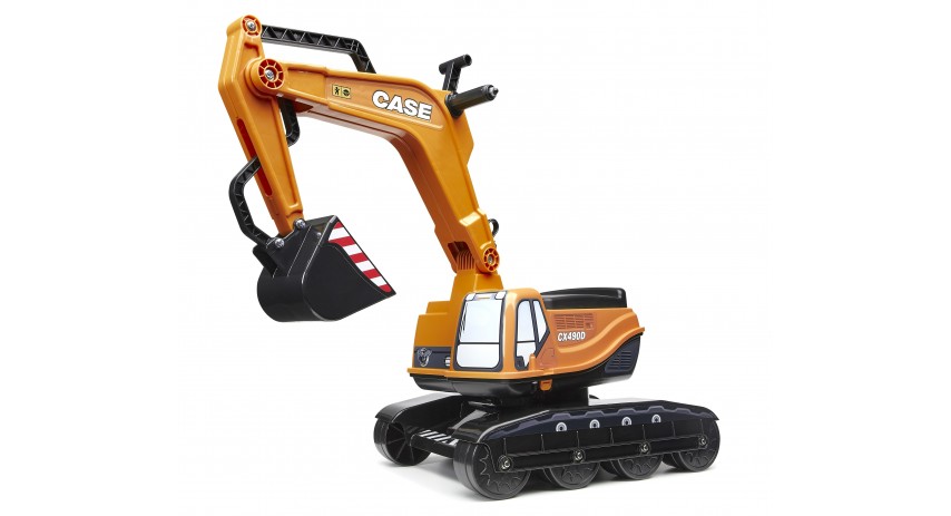 Case CE Digger Excavator Ride-on Toy with Storage, Construction Vehicle for Kids Ages +3 FA127