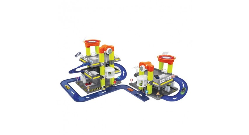 Paradiso Toys Double Mega City Garage compatible Hot Wheels Vehicules PT00145