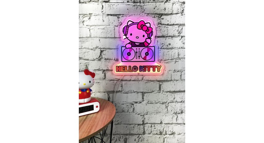 Teknofun Hello Kitty Wall LED Lamp 12 in - Madcow Entertainment 811413