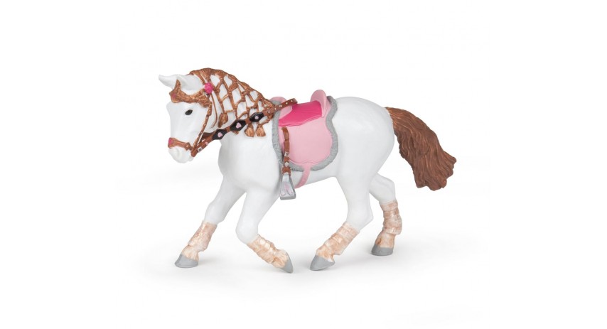 WALKING PONY with his young rider