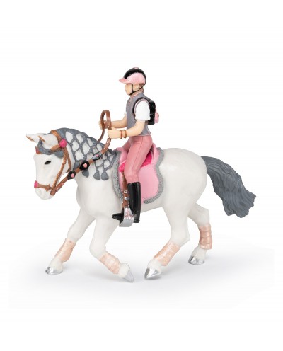 WALKING PONY with his young rider