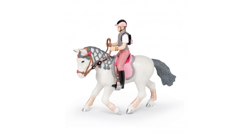 WALKING PONY with his young rider