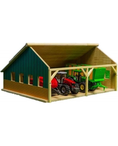 Wooden Farm Shed Toy Playset ofr tractors and trailers