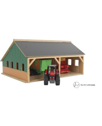 Wooden Farm Shed Toy Playset ofr tractors and trailers
