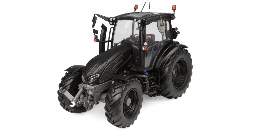 Universal Hobbies 1:32 Scale Valtra G135 "Unlimited" Matt Black - Tractor Diecast Replica UH6440