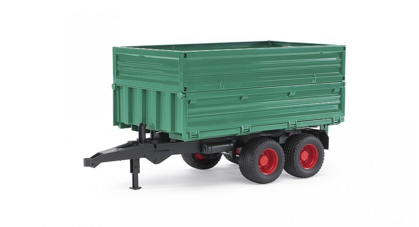 Bruder 02010 Green Trailer w/ Removable Top scale 1/16