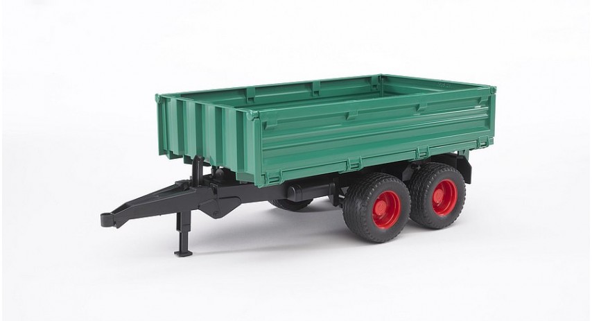 Bruder 02010 Green Trailer w/ Removable Top scale 1/16