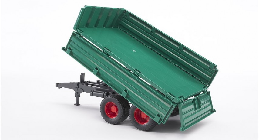 Bruder 02010 Green Trailer w/ Removable Top scale 1/16