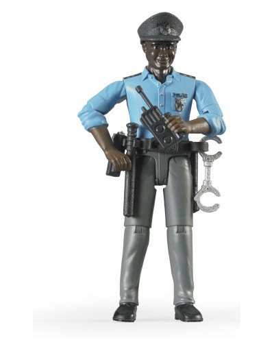 Bruder Toys 60051 Policeman Dark Skin Accessories