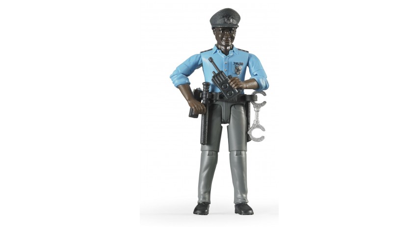 Bruder Toys 60051 Policeman Dark Skin Accessories
