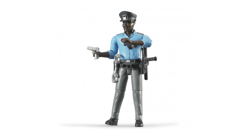 Bruder Toys 60051 Policeman Dark Skin Accessories