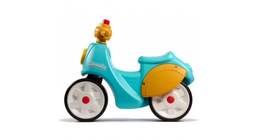 Falk Toddler Strada Scooter Toy, Ride-On Motocycle with Silent Wheels, Directional Handlebars, and Horn +1.5 years FA800S