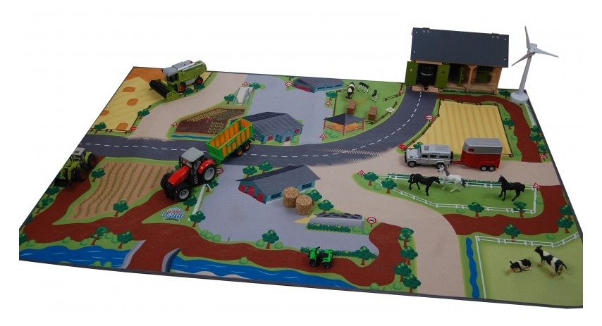 Kids Globe Farm Playmat 59"L x 39"W KG570347