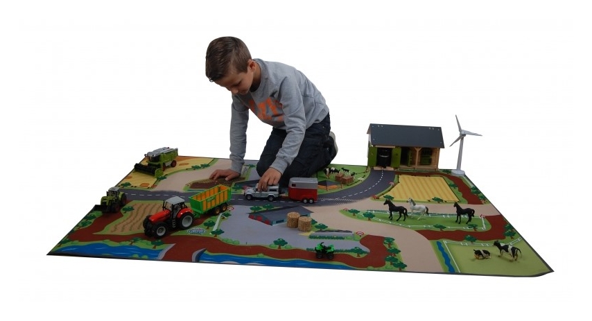 Kids Globe Farm Playmat 59"L x 39"W KG570347