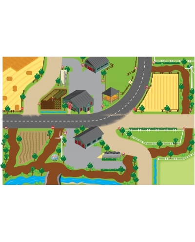 Kids Globe Farm Playmat 59"L x 39"W KG570347