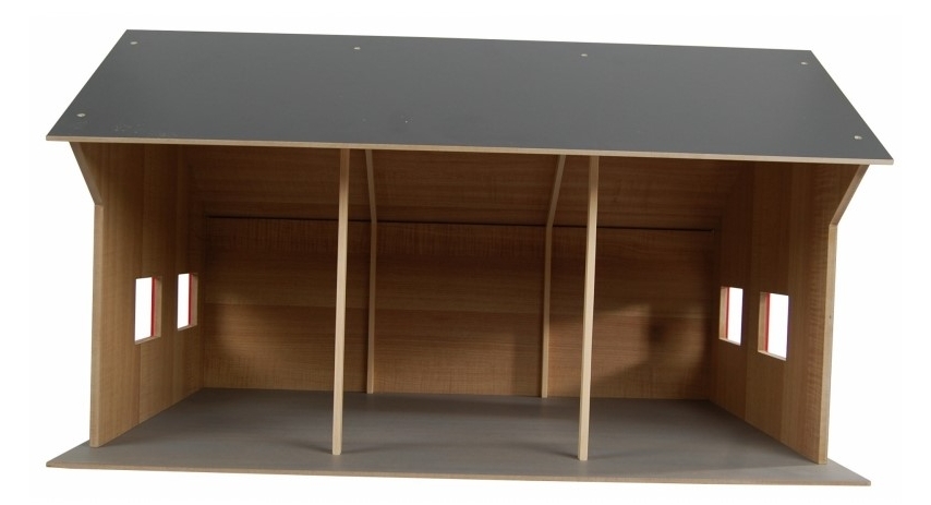 Kids Globe 1:16 Scale Farm Shed Toy For 3 Vehicles KG610260