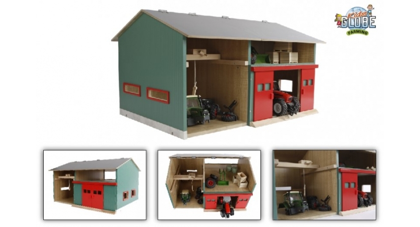 Kids Globe 1:32 scale Wooden Workshop Toy with Storage KG610816