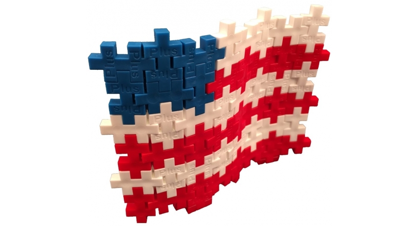 PlusPlus 04114 Tube - Patriotic Mix - DIY Kit