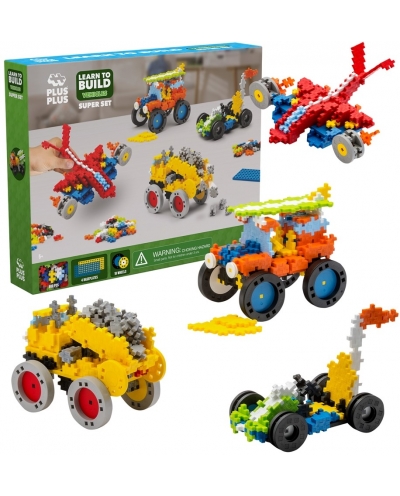 PlusPlus 05072 Learn to Build - Vehicles Super Set - DIY Kit