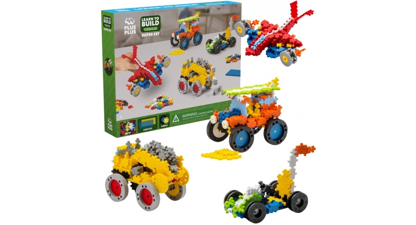 PlusPlus 05072 Learn to Build - Vehicles Super Set - DIY Kit