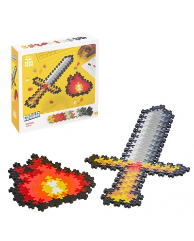 PlusPlus 05100 Puzzle by Number? - 250 pc Adventure - DIY Kit