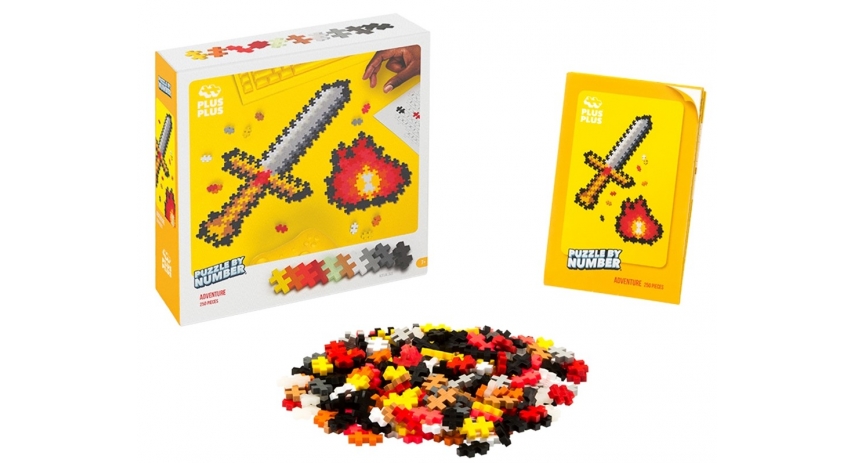 PlusPlus 05100 Puzzle by Number? - 250 pc Adventure - DIY Kit