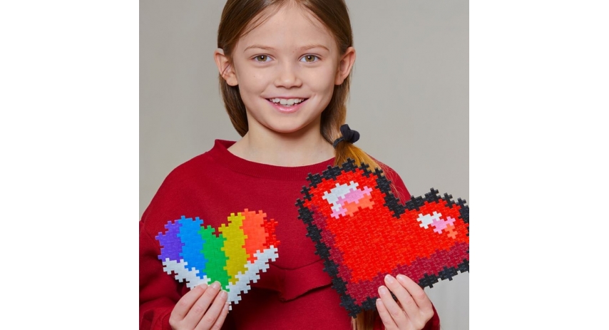 PlusPlus 05101 Puzzle by Number? - 250 pc Hearts - DIY Kit