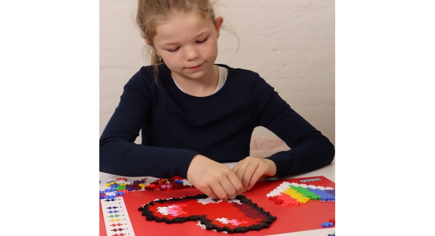 PlusPlus 05101 Puzzle by Number? - 250 pc Hearts - DIY Kit