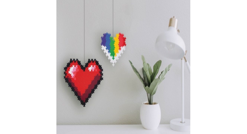 PlusPlus 05101 Puzzle by Number? - 250 pc Hearts - DIY Kit