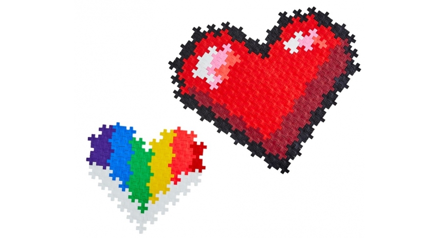 PlusPlus 05101 Puzzle by Number? - 250 pc Hearts - DIY Kit