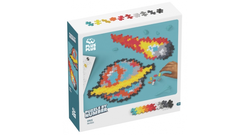 PlusPlus 05102 Puzzle by Number? - 500 pc Space - DIY Kit