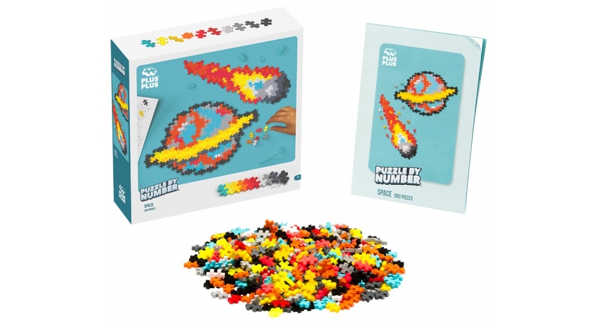 PlusPlus 05102 Puzzle by Number? - 500 pc Space - DIY Kit