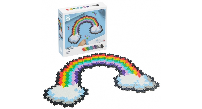 PlusPlus 05103 Puzzle by Number? - 500 pc Rainbow - DIY Kit