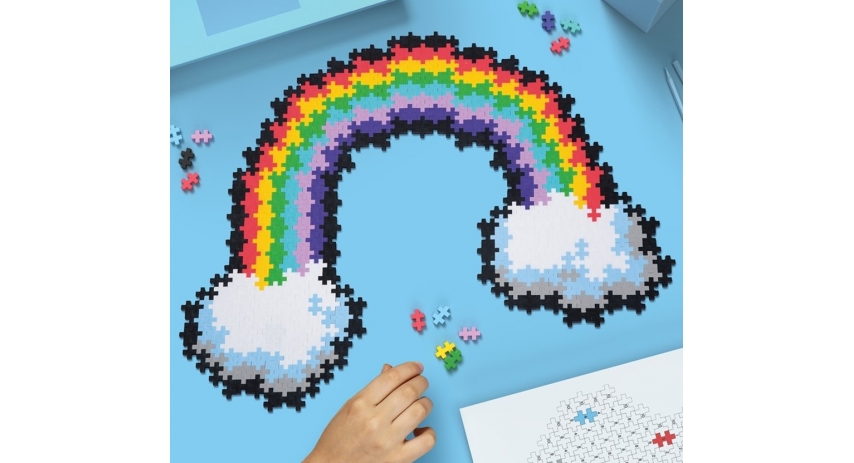 PlusPlus 05103 Puzzle by Number? - 500 pc Rainbow - DIY Kit
