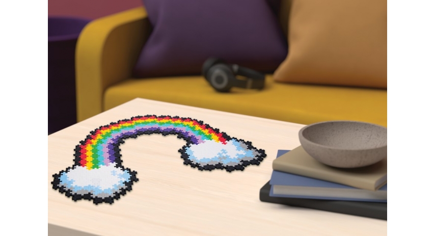 PlusPlus 05103 Puzzle by Number? - 500 pc Rainbow - DIY Kit