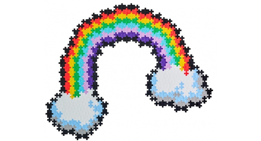 PlusPlus 05103 Puzzle by Number? - 500 pc Rainbow - DIY Kit