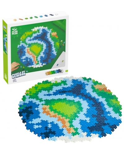 PlusPlus 05104 Puzzle by Number? - 800 pc Earth - DIY Kit