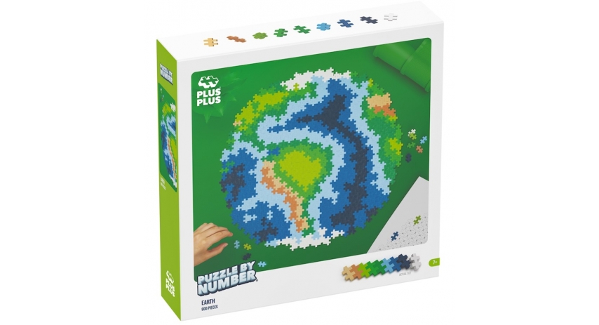 PlusPlus 05104 Puzzle by Number? - 800 pc Earth - DIY Kit